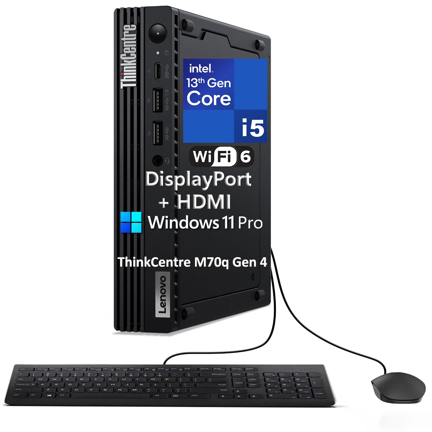 Amazon.com: Lenovo ThinkCentre M70q Gen 4 MFF 1L Tiny Mini